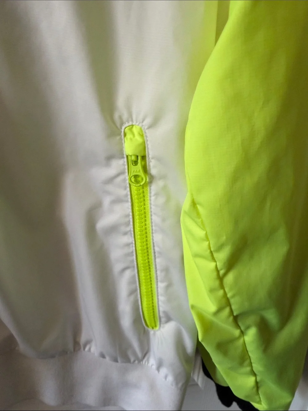 Nike Kids Colorblock Windbreaker Jacket - Black, White & Neon Yellow